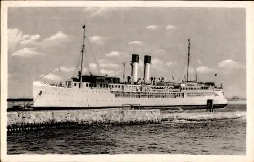 Ak Ostseebad Warnemünde Rostock, Fährschiff