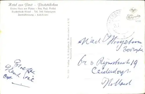 Ak Brodenbach an der Mosel, Ehrenburg, Jugendherberge, Donnerloch, Ehrbachklamm