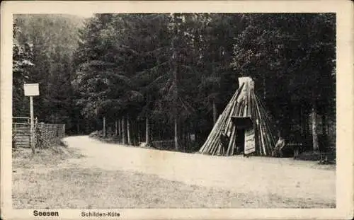 Ak Seesen am Harz, Schildauköte, Köhlerhütte