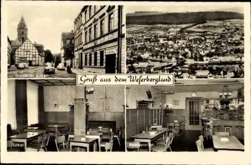 Ak Hameln in Niedersachsen, Gasthof Goldener Anker, Inh. M. Heimbruch, Lokal, Papenstraße 11