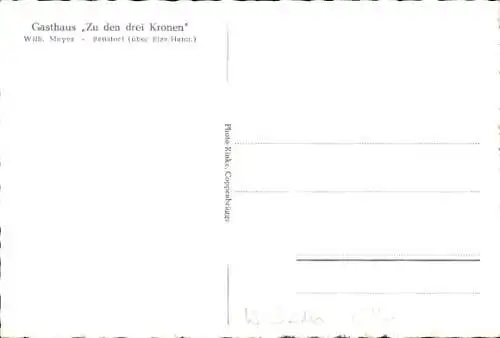 Ak Benstorf Salzhemmendorf Niedersachsen, Gasthaus Zu den drei Kronen, Wilhelm Meyer