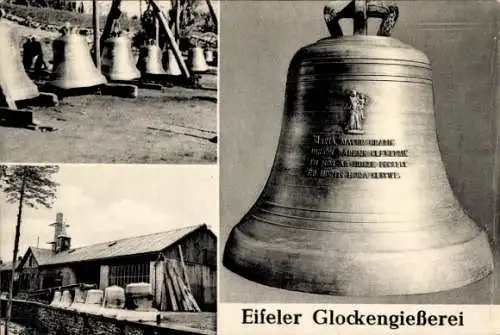 Ak Brockscheid in der Eifel Rheinland Pfalz, Eifeler Glockengießerei Johannes Mark, Glocke