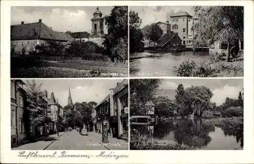 Ak Medingen Bad Bevensen in Niedersachsen, Medinger Mühle, Kloster Medingen, Lüneburger Straße