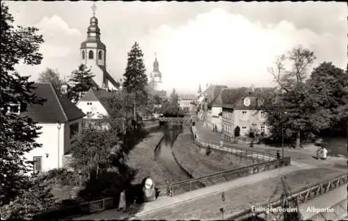 Ak Ettlingen in Baden, Albpartie