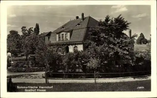 Ak Herrndorf Hetzdorf Halsbrücke Sachsen, Gasthof Hasse