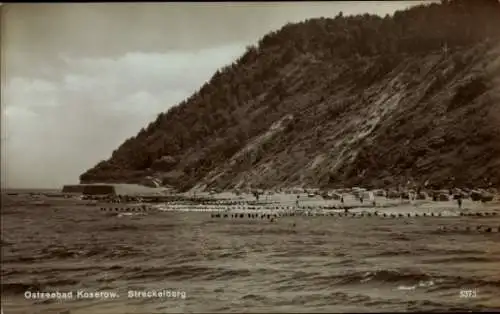 Ak Ostseebad Koserow auf Usedom, Streckelberg, Strand