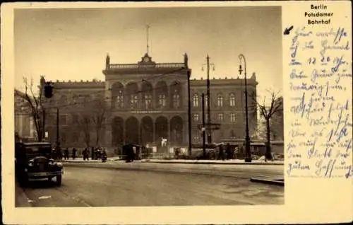 Ak Berlin Tiergarten, Potsdamer Bahnhof