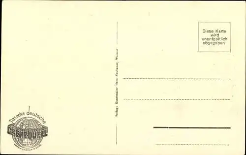 Ak Weimar in Thüringen, Gasthaus zum Weißen Schwan, Goethehaus