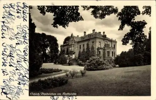 Ak Bendeleben Kyffhäuserland in Thüringen, Schloss