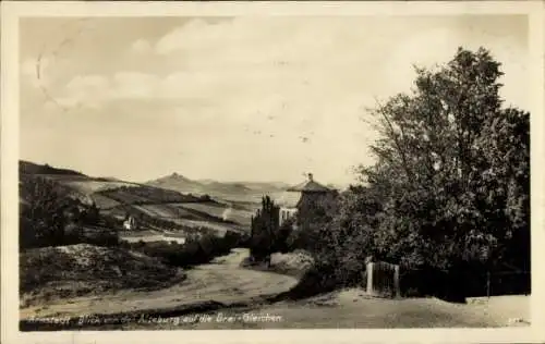 Ak Arnstadt im Ilm Kreis Thüringen, Blick von der Alteburg auf die Drei Gleichen