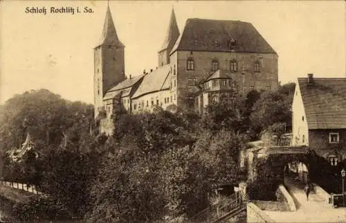 Ak Rochlitz an der Mulde, Schloss, Tor