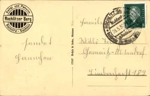 Ak Rochlitz an der Mulde, Schloss, Tor