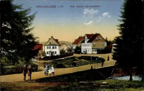 Ak Braunlage im Oberharz, Hotel Jermerstein