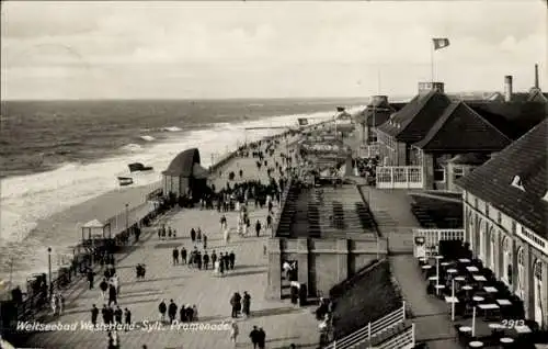 Ak Westerland auf Sylt, Promenade