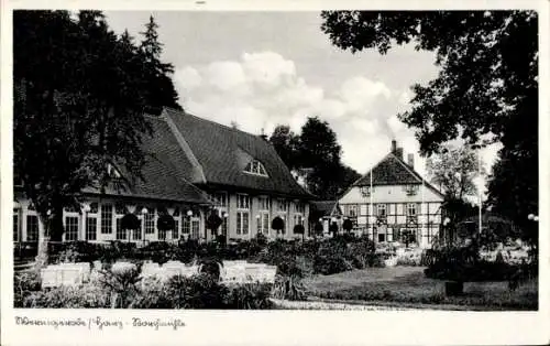 Ak Wernigerode Harz, Partie an der Rauchmühle, Garten