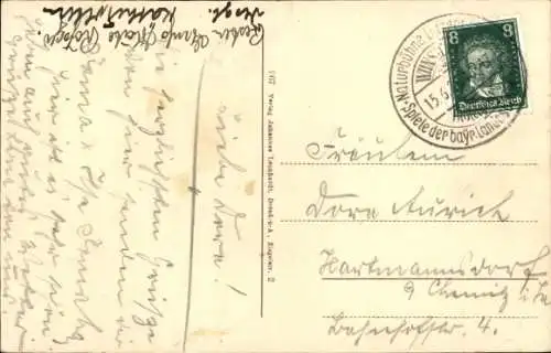 Ak Alexandersbad im Fichtelgebirge, Altes Schloss, Baderestaurant