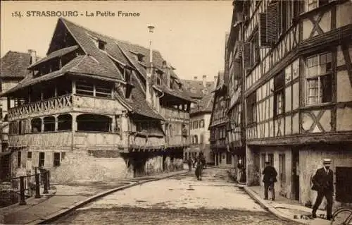 Ak Strasbourg Straßburg Elsass Bas Rhin, La Petite France