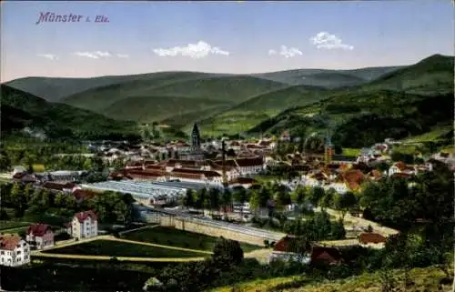 AK Münster Münster Elsass Haut Rhin, Panorama