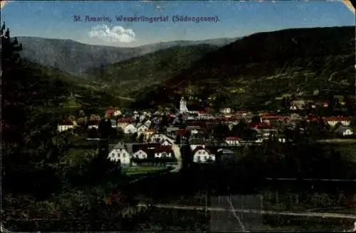 Ak St. Amarin Haut Rhin, Blick in das Wesserlingertal 