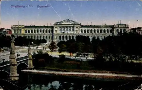 Ak Straßburg Elsass Bas Rhin, Universität