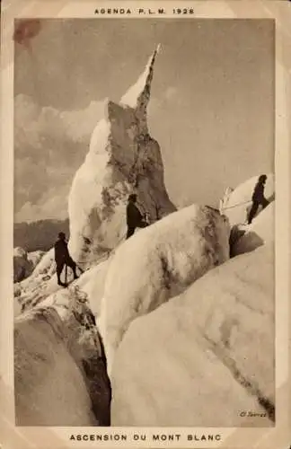 Ak Chamonix Mont Blanc Haute Savoie, Ascension du Mont Blanc