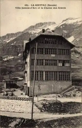 Ak La Giettaz Savoie, Villa Jeanne d'Arc, Chaine des Aravis