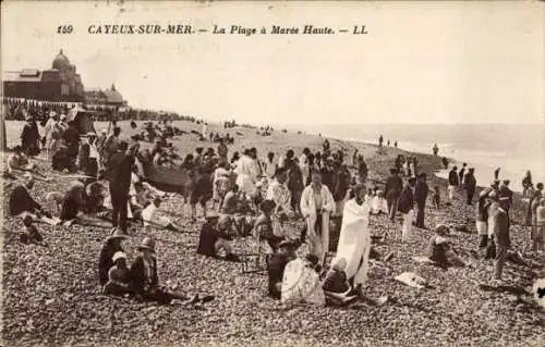 Ak Cayeux sur Mer Somme, la Plage a Maree Haute