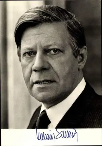 Ak Helmut Schmidt, Bundeskanzler, SPD, Portrait