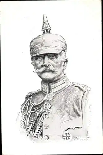 Künstler Ak Generalfeldmarschall von Mackensen, Heerführer