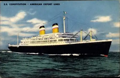 Ak S.S. Constitution, American Export Lines, Schiff 