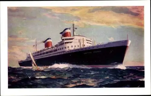 Künstler Ak Dampfschiff SS United States, USL