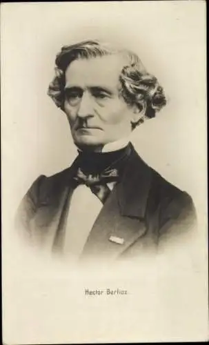 Ak Französischer Komponist Louis Hector Berlioz, Portrait