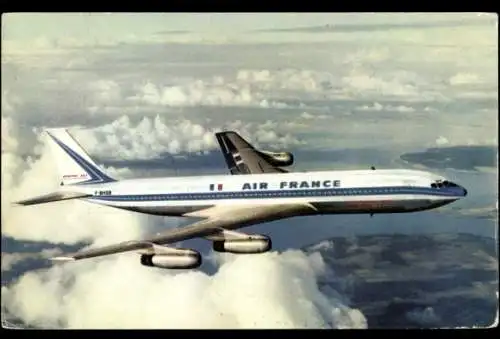 Ak Französisches Passagierflugzeug der Air France, Boeing 707 Intercontinental, F-BHSB