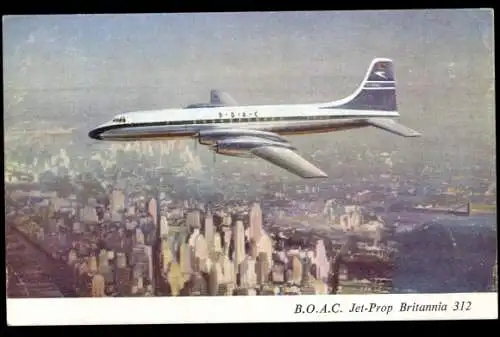 Ak BOAC Jet Prop Britannia 312, Passagierflugzeug