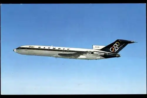 Ak Griechisches Passagierflugzeug, Olympic Airways, Boeing 727 200