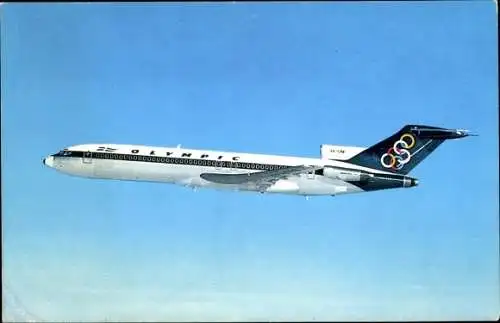 Ak Griechisches Passagierflugzeug, Olympic Airways, Boeing 727 200