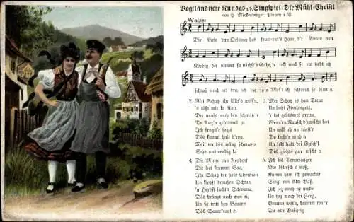 Lied Ak Mückenberger, Hilmar, Vogtländische Kundas aus dem Singspiel Die Mühl Christl