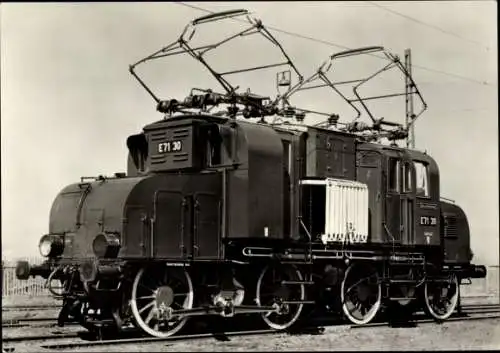 Ak Elektrische Lokomotive, E71 30, AEG, Verkehrsmuseum Dresden