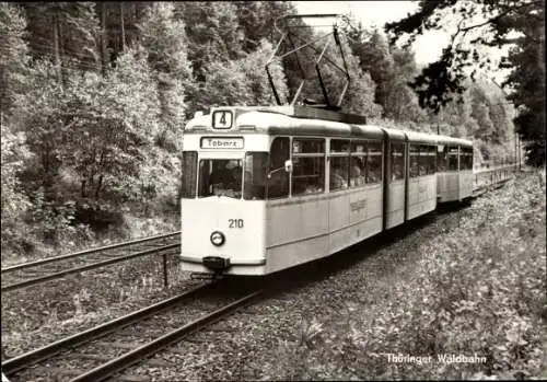 Ak Tabarz im Thüringer Wald, Thüringer Waldbahn, Straßenbahn 210