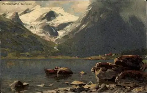 Künstler Ak Stryn Norwegen, Am Strynsvand