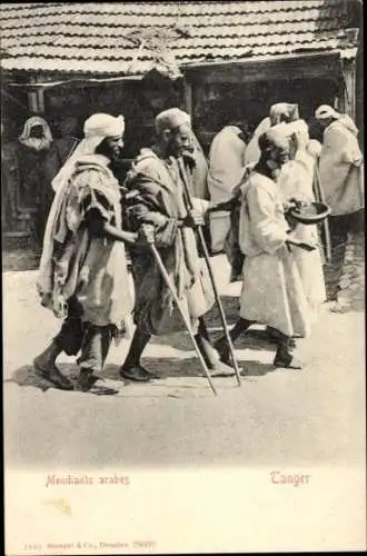 Ak Tanger Marokko, Beggars, Mendiants arabes