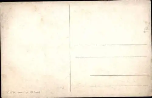 Künstler Ak Verlassen, Segelschiff, Stürmisches Meer