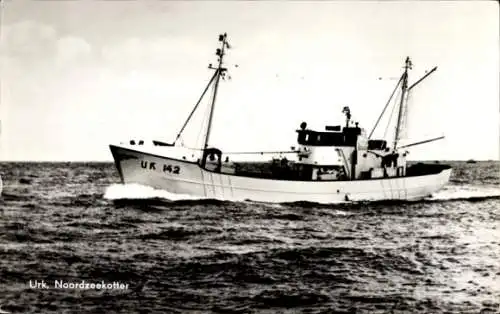 Ak Urk Flevoland Niederlande, Nordseekutter, Fischerboot