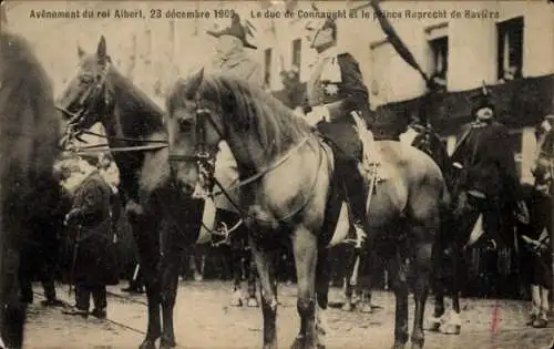 Ak Brüssel Brüssel, Thronbesteigung von König Albert, Herzog von Connaught. Prinz Ruprecht v. Bayern