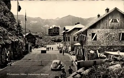 Ak Kötschach Mauthen in Kärnten, Plöckenpass, Italienische Grenze