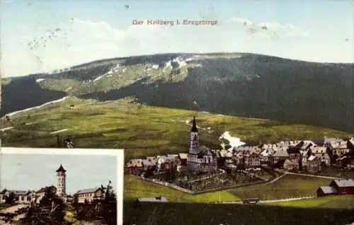 Ak Klínovec Keilberg Erzgebirge Reg. Karlsbad, Ort, Berg, Aussichtsturm