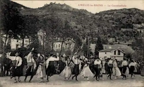 Ak Amelie les Bains Pyrénées Orientales, La Cascabaillade