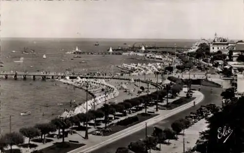 Ak Arcachon Gironde, seine herrlichen Strände, seine 3 Piers