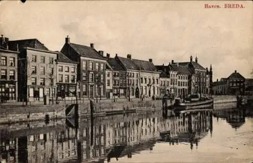 Ak Breda Nordbrabant Niederlande, Hafen