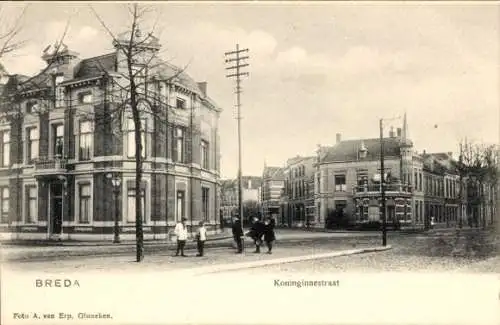 Ak Breda Nordbrabant Niederlande, Koninginnestraat